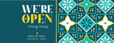 Tiling Shop Opening Facebook cover Image Preview