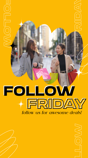 Awesome Follow Us Friday Instagram story Image Preview