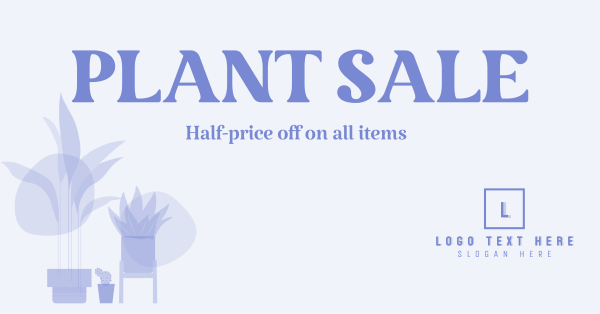 Quirky Plant Sale Facebook Ad Design Image Preview