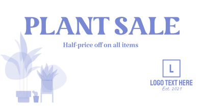Quirky Plant Sale Facebook ad