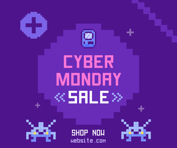 Pixel Cyber Monday Facebook Post Design Image Preview