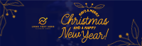 Simple Christmas New Year Twitter Header Preview