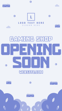 Game Shop Opening Facebook Story Design