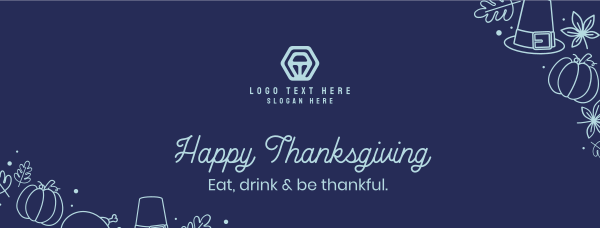 Thanksgiving Holiday Facebook Cover Design Image Preview