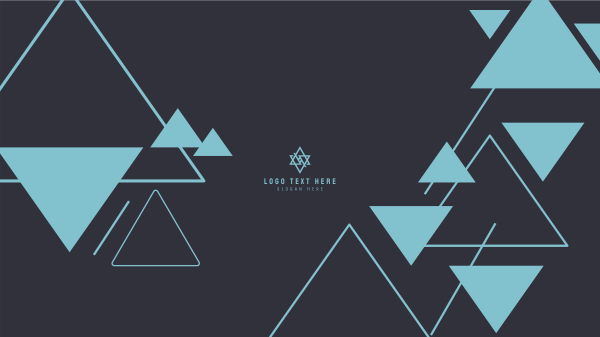 Triangle Abstract YouTube Banner Design Image Preview