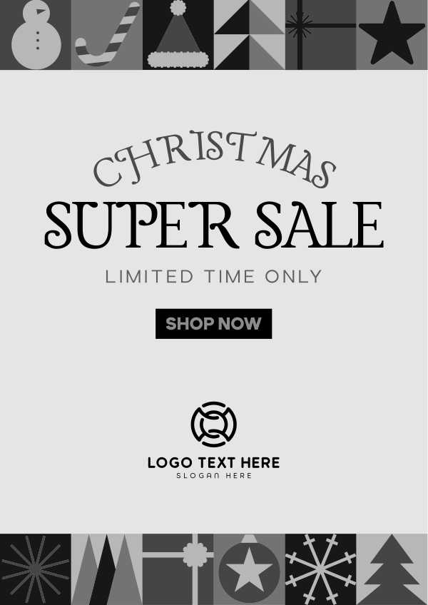 Modern Christmas Sale Flyer Design Image Preview