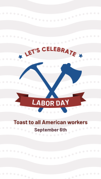 Labor Day Badge Instagram Story Design