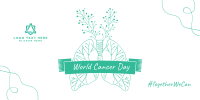 World Cancer Day Lungs Illustration Twitter post Image Preview