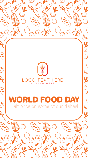 World Food Day Pattern Instagram story