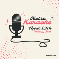 Retro Karaoke Instagram Post Design