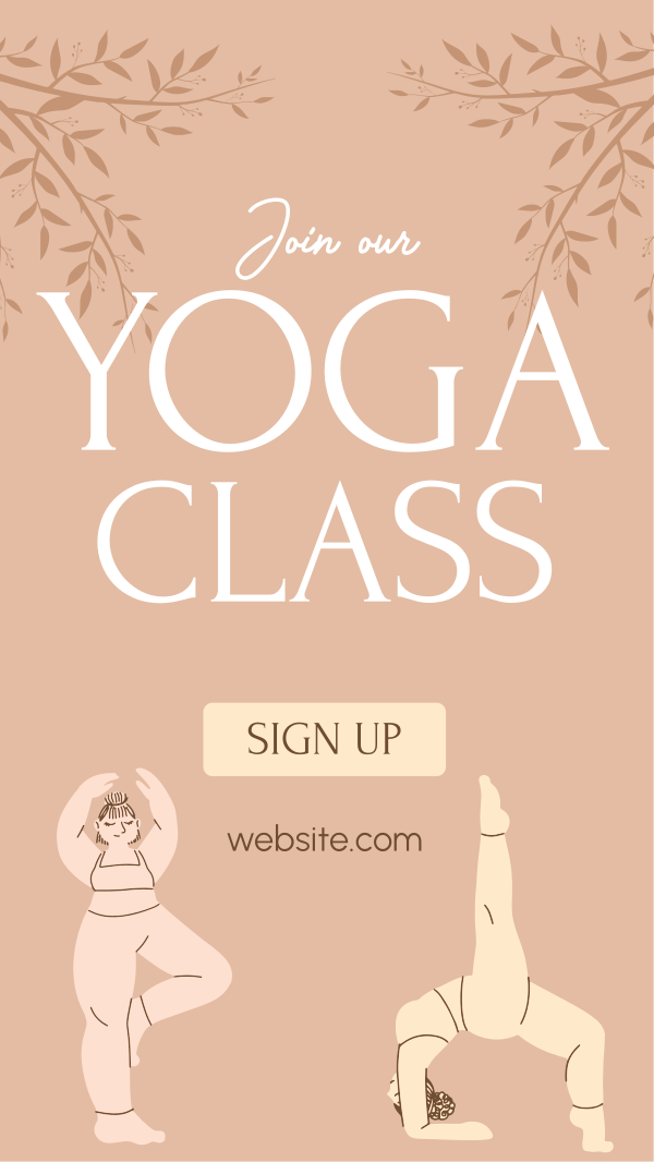 Zen Yoga Class Instagram Story Design