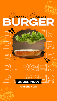 Cheese Burger Restaurant TikTok Video Design