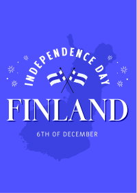 Independence Day For Finland Flyer Design