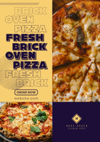 Yummy Brick Oven Pizza Poster Image Preview