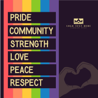 All About Pride Month Instagram Post Design