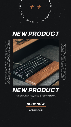 Mechanical Keyboard Facebook story Image Preview