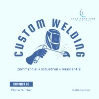 Custom Welding Works Instagram Post Design