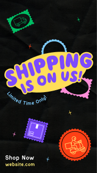 Quirky Free Shipping Instagram Reel Image Preview