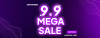 9.9 Mega Sale Facebook cover Image Preview