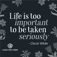 Tranquil Floral Quote Instagram Post Image Preview