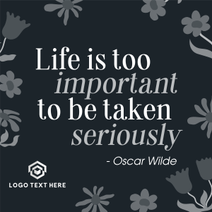 Tranquil Floral Quote Instagram post Image Preview