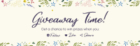 Dainty Floral Pattern Twitter header (cover) Image Preview