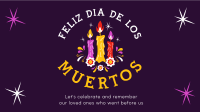 Candles for Dia De los Muertos Facebook Event Cover Design