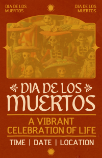 Minimalist Dia De Los Muertos Invitation Design