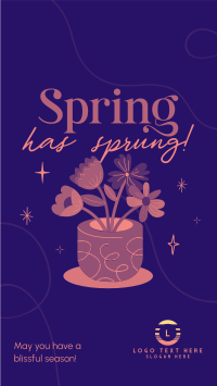 Spring Flower Pot Instagram story Image Preview