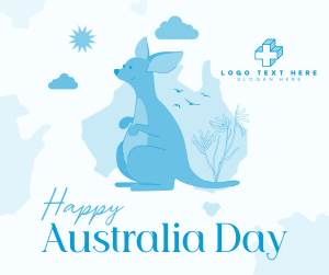Kangaroo Australia Day Facebook post Image Preview