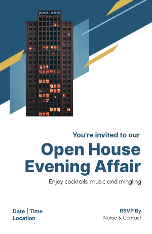 Open House Evening Affaire Invitation Image Preview