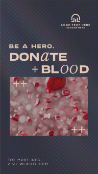 Modern Blood Donation YouTube short Image Preview
