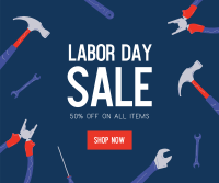 Labor Day Sale Facebook Post Design