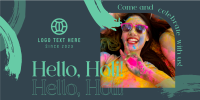 Hello Holi Twitter post Image Preview