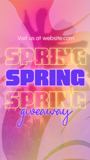 Exclusive Spring Giveaway Instagram story Image Preview