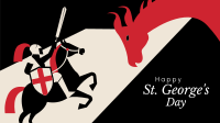 St. George's Day Zoom Background Design