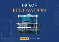 Home Renovation Postcard Design