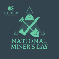 Miner's Day Badge Instagram post Image Preview
