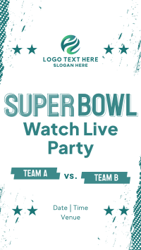 Football Watch Party Instagram Story Design