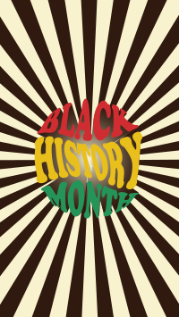 Groovy Black History Facebook story Image Preview