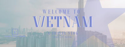 Vietnam Cityscape Travel Vlog Facebook cover Image Preview