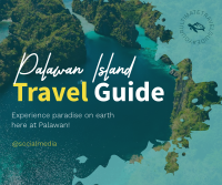 Palawan Travel Guide Facebook Post Design