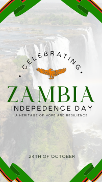 Zambia Independence Day Flag TikTok Video Image Preview