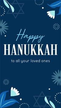 Elegant Hanukkah Night Facebook story Image Preview