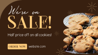 Baked Cookie Sale Facebook Event Cover Design