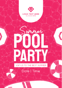 Summer Pool Party Flyer Image Preview