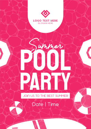 Summer Pool Party Flyer Image Preview