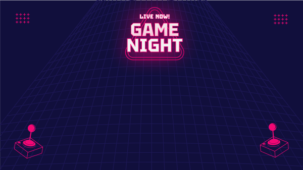 Game Night Zoom Background Design Image Preview