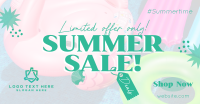 Tropical Summer Sale Facebook Ad Design