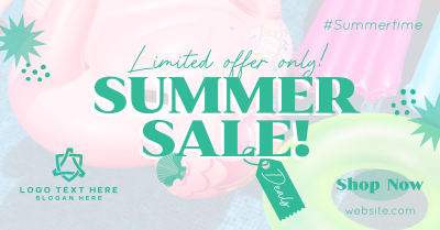 Tropical Summer Sale Facebook ad Image Preview